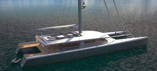 |Concept catamaran Boreas VPLP design||