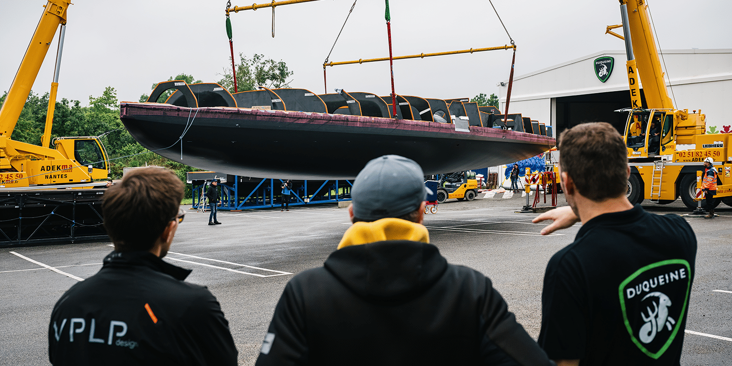 Les Ptits Doudous at the Duqueine Atlantique shipyard